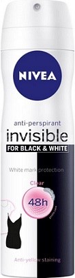 Nivea sprej 150ml Black&White Clear women Nivea sprej 150ml Black&White Clear women - Kosmetika Pro muže Péče o tělo Deodoranty